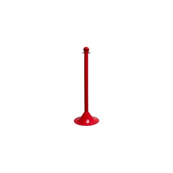 Global Equipment Mr. Chain Light Duty Plastic Stanchion Post, 41"H, Red 91505 - main